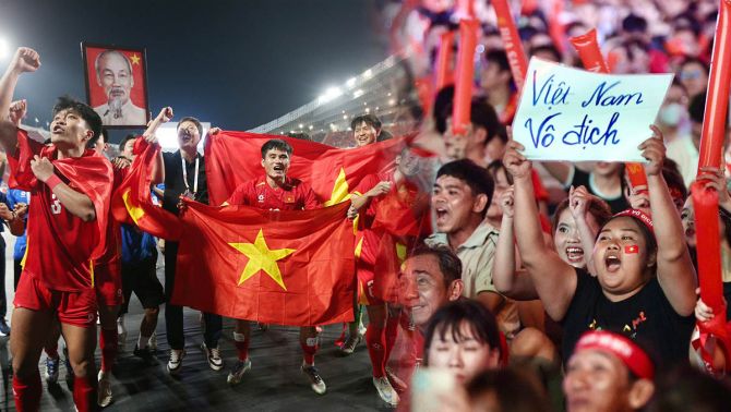 CĐV Việt Nam 'đi bão' sau tấm HCV SEA Games của đội nhà, CĐV Thái Lan lên tiếng cảnh báo
