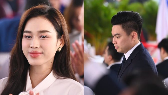 Đỗ Thị Hà lần đầu khoe chồng doanh nhân tại lễ khởi công Hà Nội, khoảnh khắc hiếm hoi gây chú ý