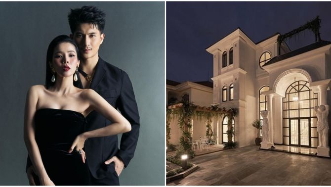 Cận cảnh bên trong biệt thự triệu USD của Lệ Quyên gây choáng, 3,6 tỷ chỉ xây được cái cổng