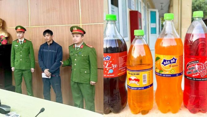 Phanh phui đường dây sản xuất nước giải khát giả bán lên vùng cao, Công an Tuyên Quang bắt giữ đối tượng cầm đầu lớn