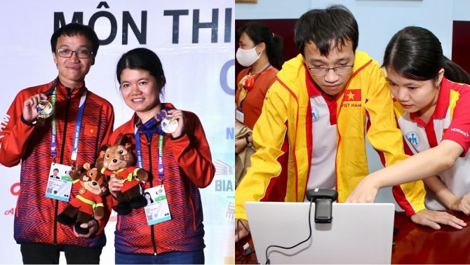 Thân thế cực ‘chất’ của cặp vợ chồng lập kỳ tích cùng giành HCV SEA Games 33 cho đoàn Việt Nam