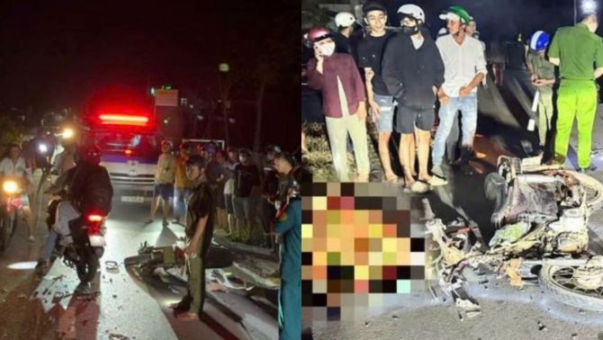 Hiện trường vụ tai nạn nghiêm trọng ở Lâm Đồng: Cú va chạm khiến hai người tử vong tại chỗ