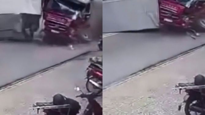 Cận cảnh xe ben lao như mất phanh, gây tai nạn liên hoàn trên đường TPHCM