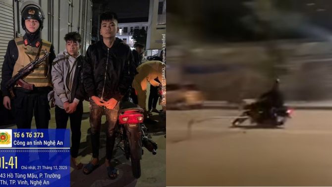 Clip 2 quái xế ‘thông chốt’ ở Nghệ An, tông thẳng rào chắn CSCĐ rồi bỏ chạy, cái kết khiến CĐM vỗ tay