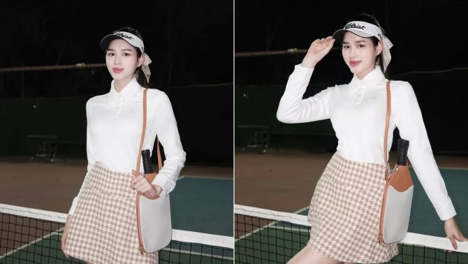 Hoa hậu Đỗ Thị Hà khoe phụ kiện Pickleball cao cấp giá 'sinh viên', gợi ý cho người chơi thích 'ngon bổ rẻ'