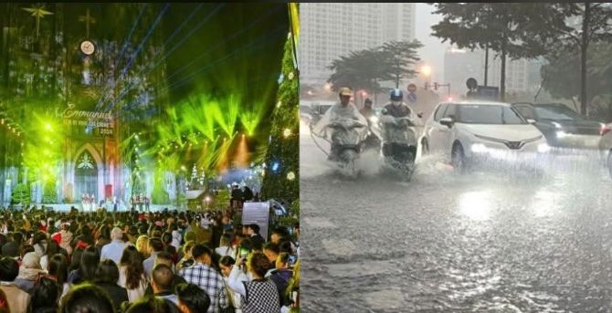 Dự báo thời tiết trong ngày Noel 24/12 trên cả nước: Nam Bộ có mưa to, Hà Nội se lạnh