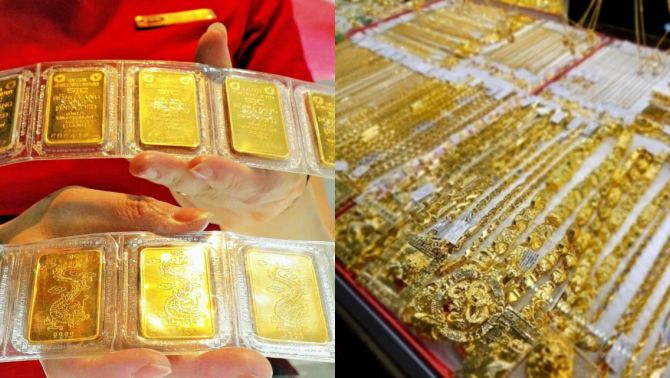 Giá vàng chốt phiên 24/12 leo thang kỷ lục, vàng SJC trong nước chênh sâu so với giá vàng thế giới