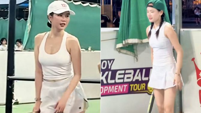 Hiền Hồ và Ngọc Trinh 'trắng phát sáng' trên sân pickleball, khoảnh khắc 'trên tình bạn' gây tò mò