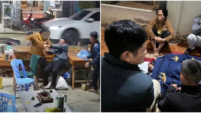 Clip chấn động ghi lại cảnh nghi vấn chồng đánh vợ rồi bị vợ đâm tử vong tại nhà riêng ở Lào Cai