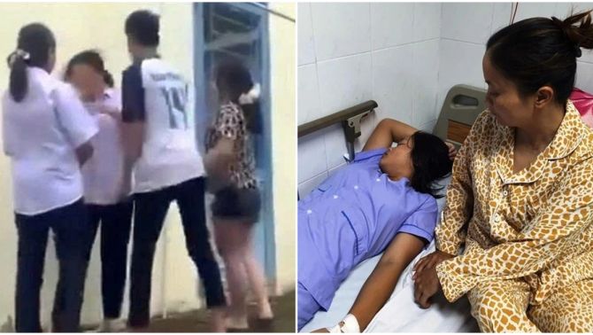 Vụ nữ sinh lớp 8 bị đánh hội đồng phải nhập viện: Mẹ chết lặng khi tận mắt xem clip con bị đánh