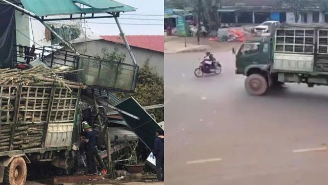 Hiện trường vụ va chạm xe tải – xe máy ở Quảng Trị, hé lộ nguyên nhân ban đầu
