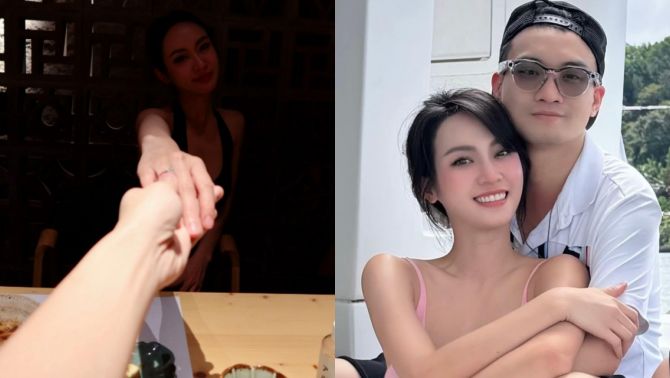 Lộ nhẫn kim cương gây xôn xao, Vũ Thúy Quỳnh lên tiếng gấp giữa nghi vấn kết hôn với thiếu gia Đức Phạm