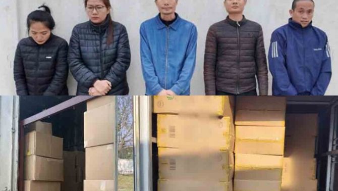 Lật tẩy đường dây buôn thuốc lá giả sản xuất tại Campuchia nhưng phân phối nhiều tỉnh ở Việt Nam