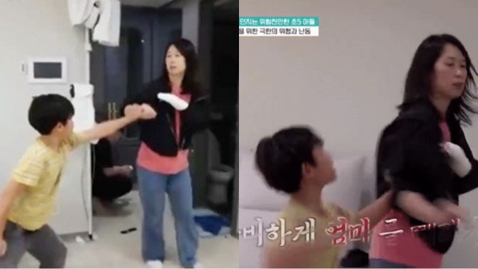 Con trai 12 tuổi lao vào đấm mẹ ngay trên sóng truyền hình khi lấy tiền đi chơi game bất thành