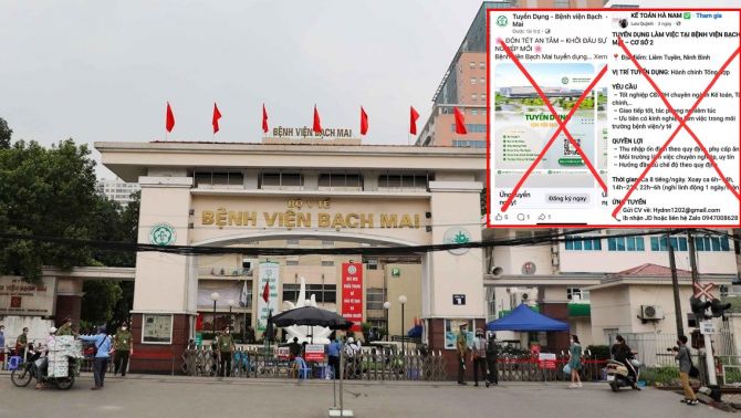 Cảnh báo khẩn từ Bệnh viện Bạch Mai: Fanpage giả mạo dụ quét QR tuyển dụng lừa đảo, hướng dẫn cách nhận biết