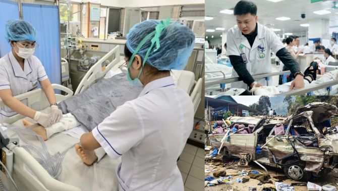 Diễn biến mới vụ lật xe từ thiện Lào Cai: 2 nạn nhân nguy kịch nhất đã tỉnh, 7 người còn lại hiện ra sao?