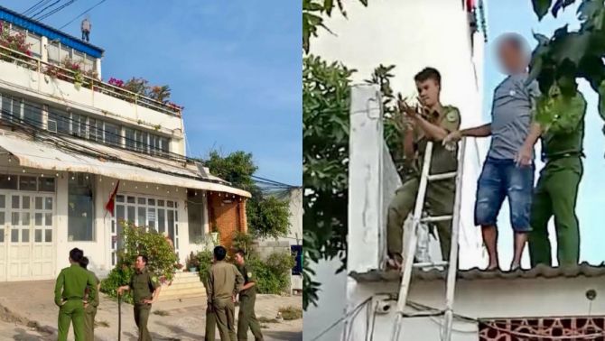 Danh tính người đàn ông nghi ngáo đá trên mái nhà 3 tầng ở Lâm Đồng: Công an làm rõ tình trạng sức khỏe