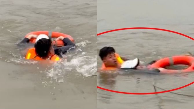 Danh tính người đàn ông nghĩ quẩn ở cầu Vĩnh Tuy giữa trời đông, cảnh sát giải cứu kịp thời