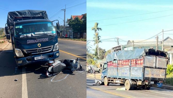 Khoảnh khắc 2 vợ chồng bị xe tải tông tử vong, ám ảnh hình ảnh nạn nhân bị kéo lê cả chục mét