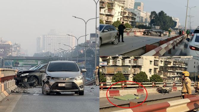 Nguyên nhân sốc vụ tai nạn liên hoàn 1 người chết trên cầu vượt Vọng, hé lộ kết quả test nhanh nữ tài xế