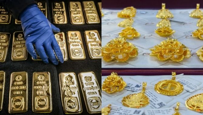 Giá vàng hôm nay 10-1 bất ngờ đảo chiều, vàng miếng SJC bật tăng mạnh, thế giới vượt mốc quan trọng