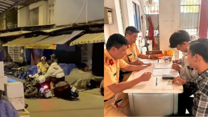 Danh tính 2 thanh niên chống đối, ném bộ đàm của CSGT ở TP.HCM, hé lộ nguồn cơn sự việc