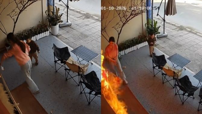 Camera ghi lại diễn biến kinh hoàng vụ nhân viên ‘đốt vía’ khiến quán cafe bốc cháy, tiết lộ thiệt hại không ngờ