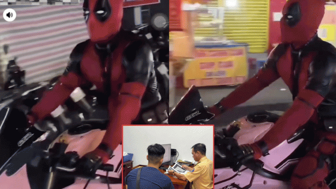 Danh tính ‘siêu anh hùng Marvel’ lái xe phân khối lớn không đội mũ bảo hiểm vừa bị công an xử phạt
