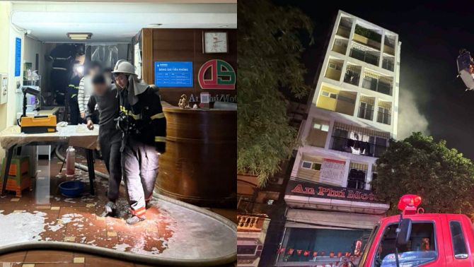 Hiện trường cháy nhà nghỉ 8 tầng ở Hà Nội, xuất hiện nghi phạm gây án, hé lộ nguyên nhân? 