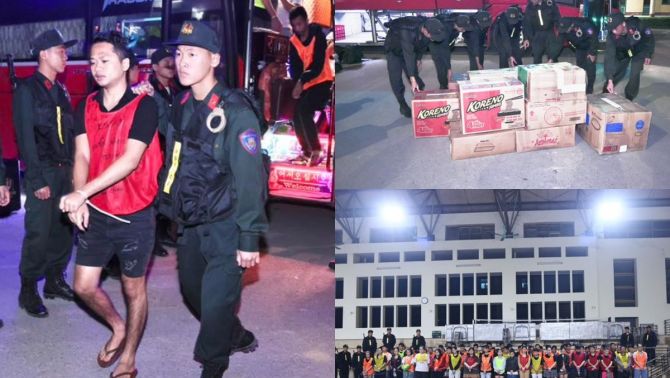 Bắt 205 người Việt từ 'công ty lừa đảo' ở Campuchia, có đến 74 đối tượng được di lý về Tuyên Quang