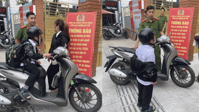 Công an phường An Khê thông tin nguyên nhân khiến cậu bé nhất quyết không đi học, bị mẹ ‘bế lên đồn’