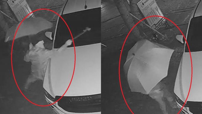 Bất ngờ trước danh tính kẻ đeo kính, trùm áo mưa, cầm xà cầy đập phá ô tô của người dân ở Nghệ An