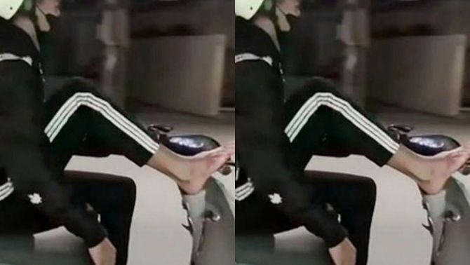 ‘Làm xiếc’ trên xe máy điện bằng hai chân: Nam sinh lớp 11 nhận cái kết bất ngờ