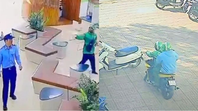 Hình ảnh 2 tên cướp ngân hàng ở Gia Lai trên đường bỏ trốn, hé lộ manh mối quan trọng về nghi phạm