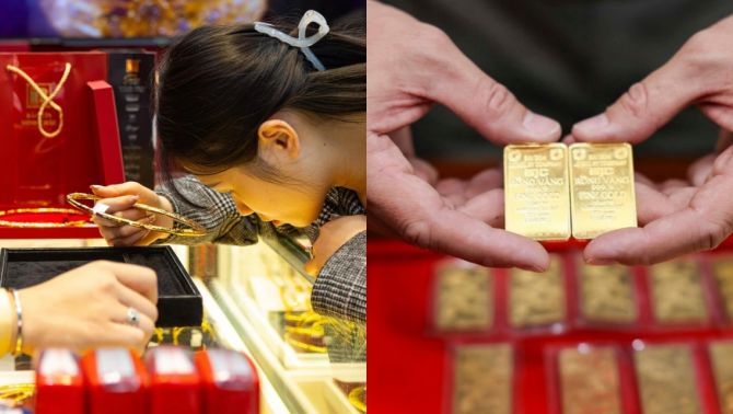 Giá vàng chốt phiên 21/1 bật tăng mạnh: Thế giới leo đỉnh, vàng miếng SJC và nhẫn 9999 áp sát mốc cao mới