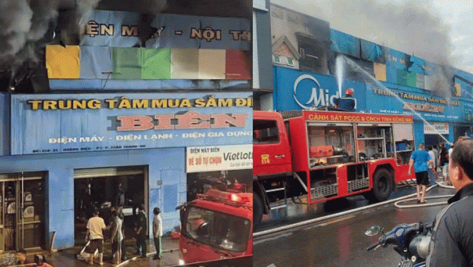 Đồng Nai: Đám cháy ở điện máy được dập tắt sau 2 tiếng, danh tính hai mẹ con tử vong trong vụ hỏa hoạn