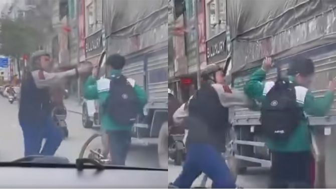 Quảng Ninh: Nam sinh bị người đàn ông đánh dã man sau va chạm, camera ghi lại hình ảnh gây phẫn nộ