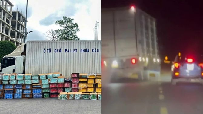 Camera ghi lại cảnh xe tải đánh võng, bỏ chạy khi thấy cảnh sát, mở thùng xe phát hiện bí mật kinh hoàng
