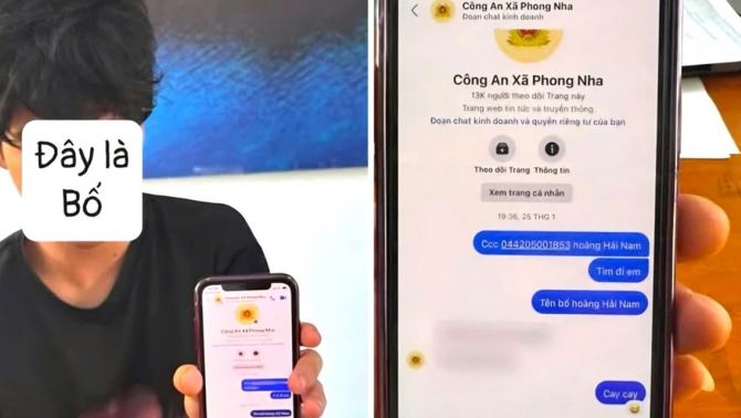 Thanh niên nhắn tin xưng ‘bố’ với công an, thách thức ‘đố tìm được’ và cái kết khiến CĐM hả lòng hả dạ