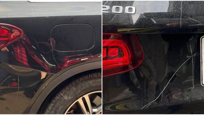 Cào xước, phá hoại Mercedes GLC 200 vì đỗ trước cửa: Lòng đường bao giờ thành tài sản riêng?