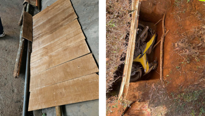 Thông tin mới vụ cướp ngân hàng ở Gia Lai: Công an lần theo dấu ván gỗ chôn xe