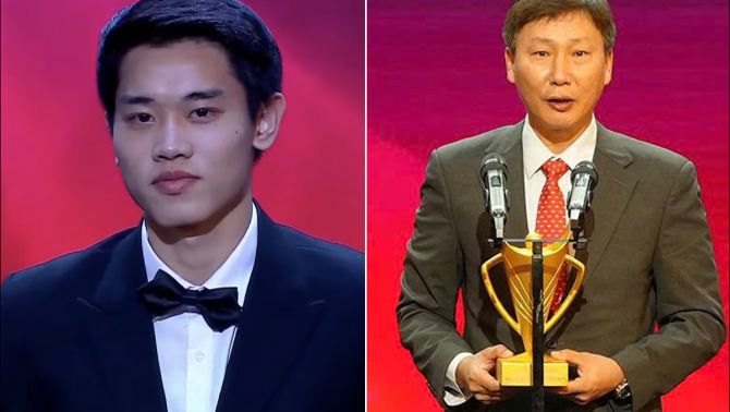 Bóng đá Việt Nam bội thu danh hiệu tại Cúp Chiến thắng, Đình Bắc và HLV Kim Sang-sik được vinh danh