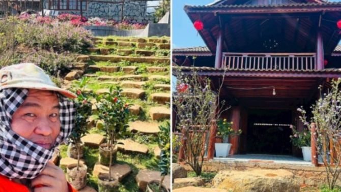 Nghệ sĩ Hoàng Mập tiết lộ lý do 'cạn tiền' vì xây dinh thự 10.000 m2 ở Lâm Đồng cho vợ con