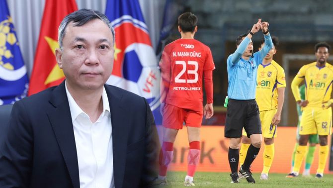 Thảm bại trước đội bóng cửa dưới, 'đại gia V.League' yêu cầu VFF xem xét công tác trọng tài