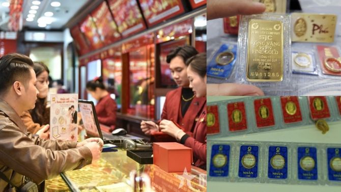 Giá vàng hôm nay 10/2 đảo chiều tăng mạnh trong nước, vàng SJC và vàng nhẫn lập đỉnh mới giữa biến động toàn cầu