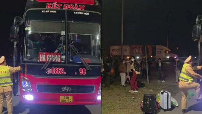 Xe giường nằm chạy đêm 41 chỗ 'nhét’ 72 người, nhận mức xử phạt khiến ai cũng giật mình