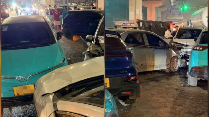 Hà Nội: Nữ tài xế lái ô tô chạy ngược chiều đâm nát 4 xe liên tiếp, nhân chứng tiết lộ gì?