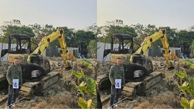 Khởi tố đối tượng mang xăng đi đốt xe máy xúc của người khác ở Bắc Ninh, hé lộ nguồn cơn sự việc