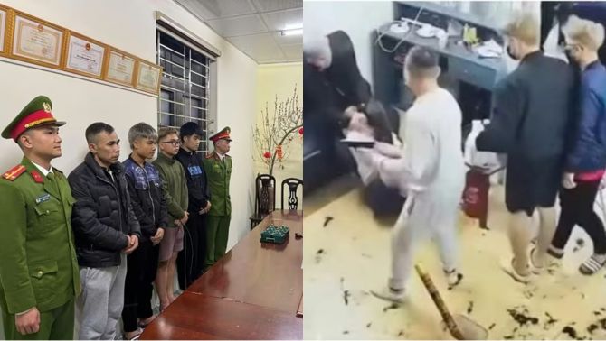 Cái kết đắng cho đại ca dẫn theo đàn em, dùng súng đe dọa, đánh con nợ trong quán cắt tóc ở Hưng Yên