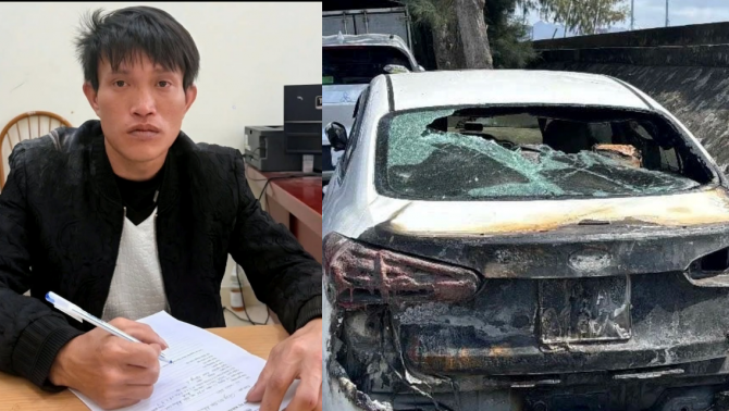 Tiết lộ bất ngờ về gã đàn ông đốt 2 ô tô và cửa chùa ở Hải Phòng, khai nhận gì tại cơ quan công an?